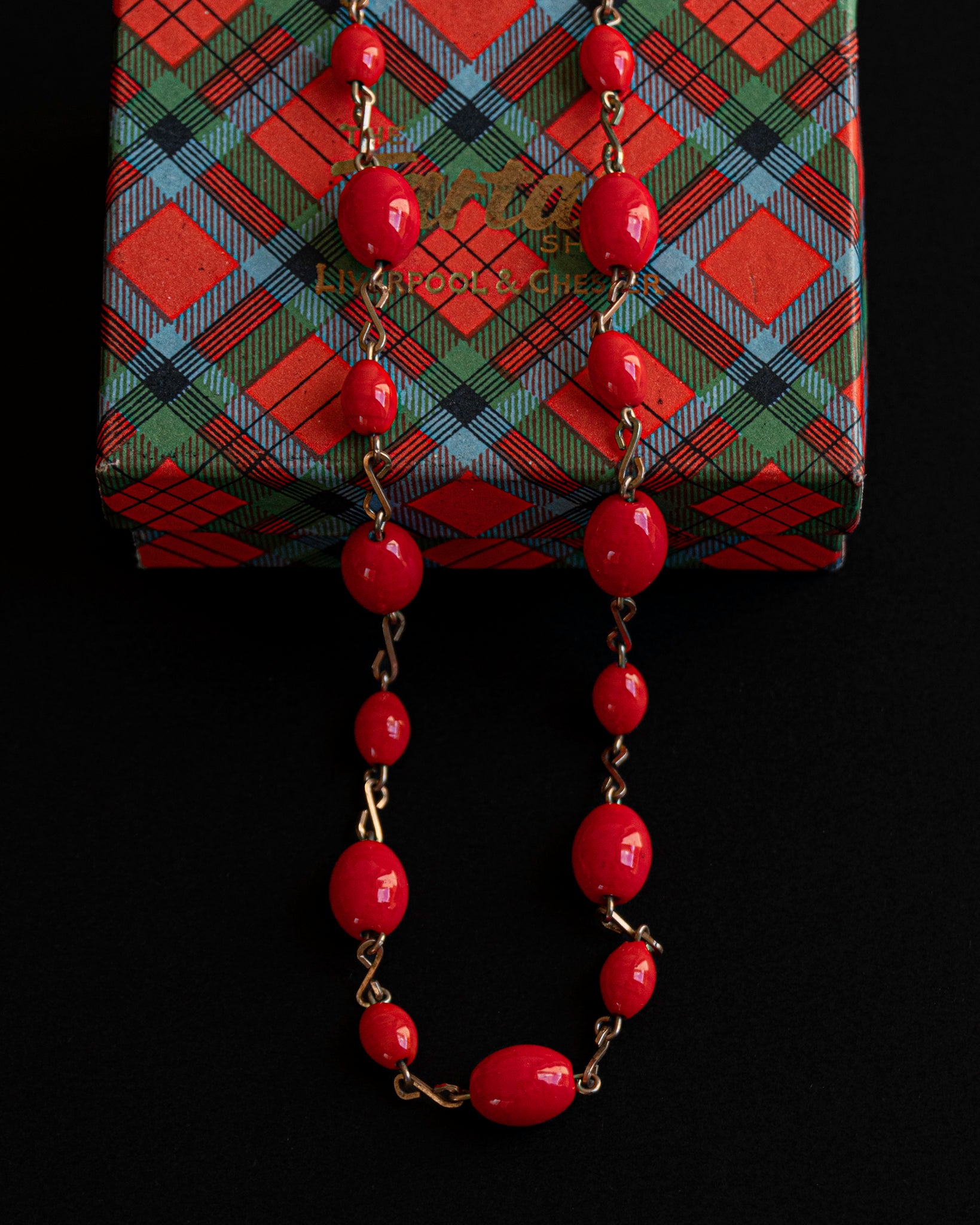 Red Berry Glass Necklace