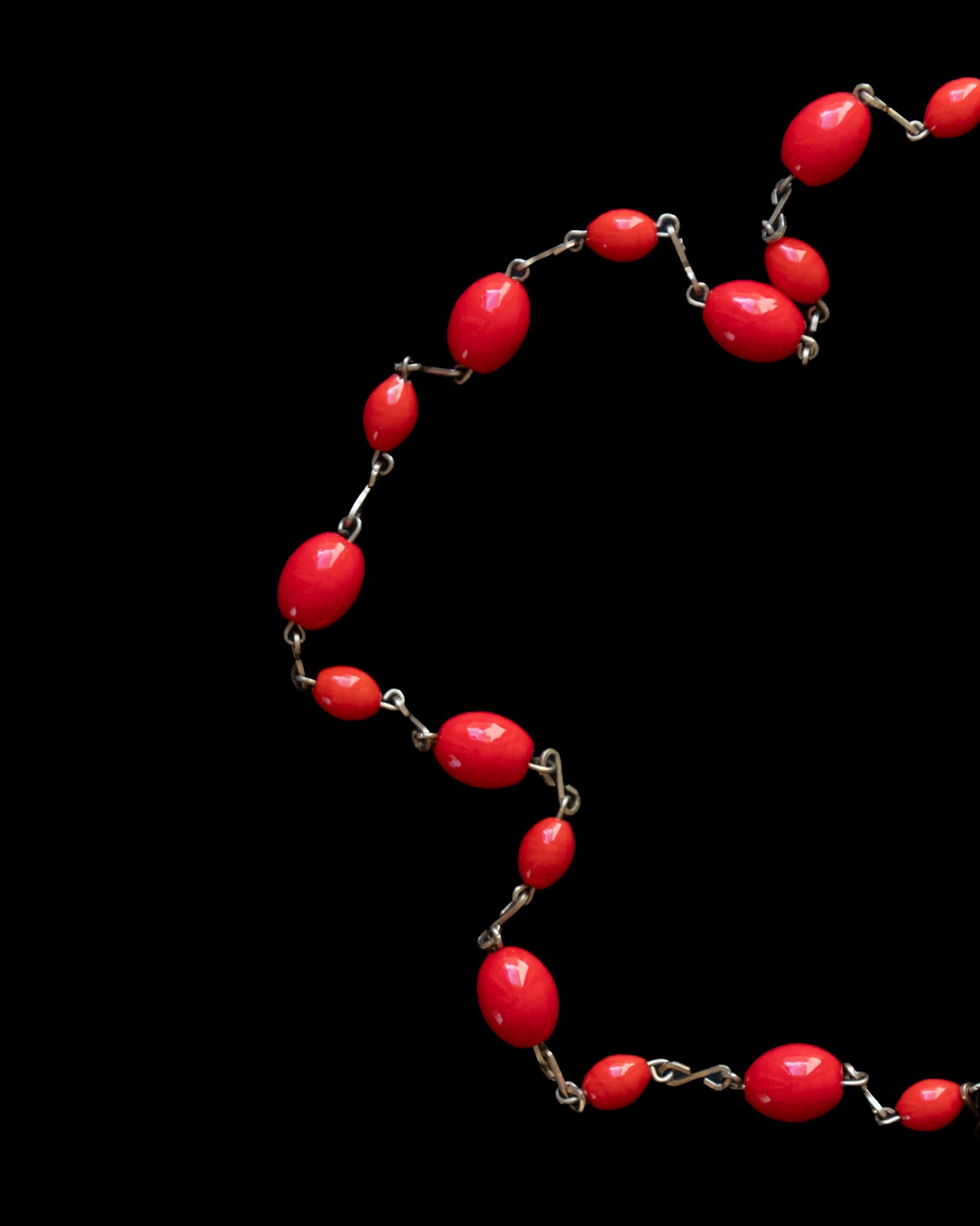 Red Berry Glass Necklace