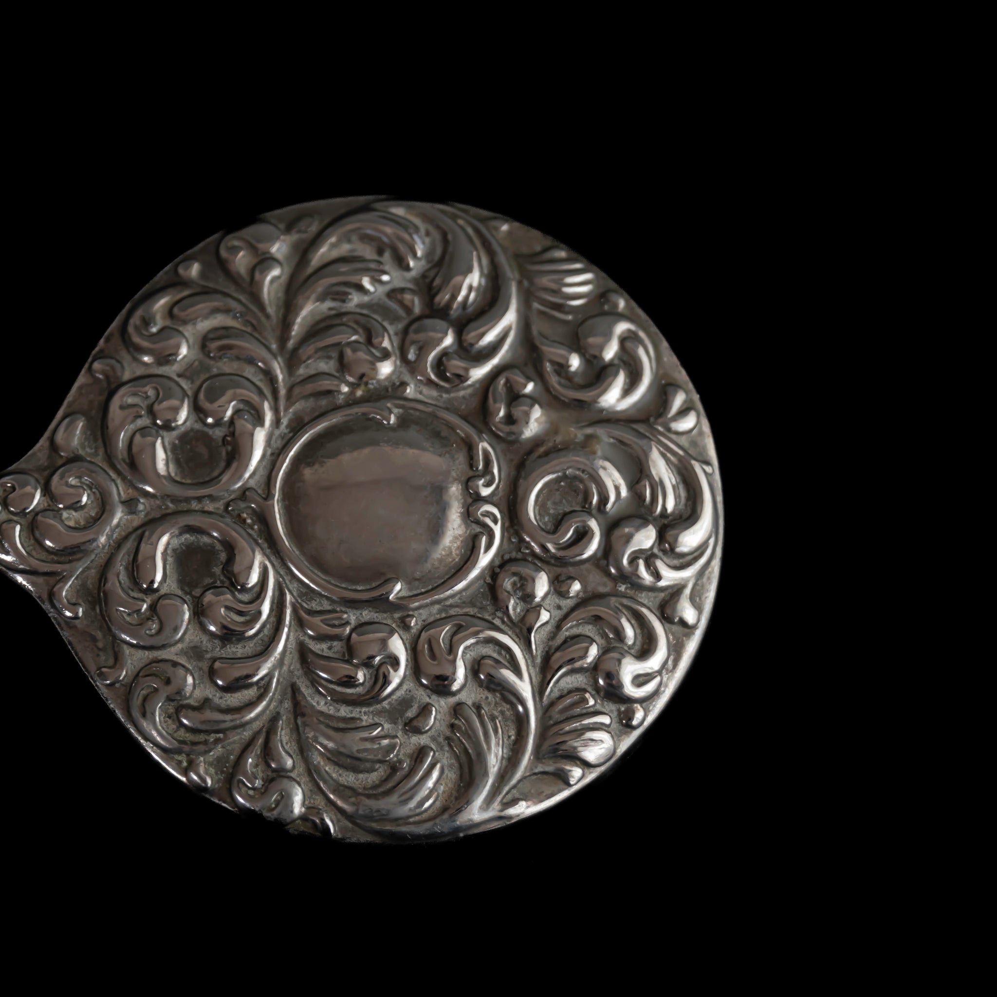 C.1920s Arabesque Silver Plated Petit Mirror