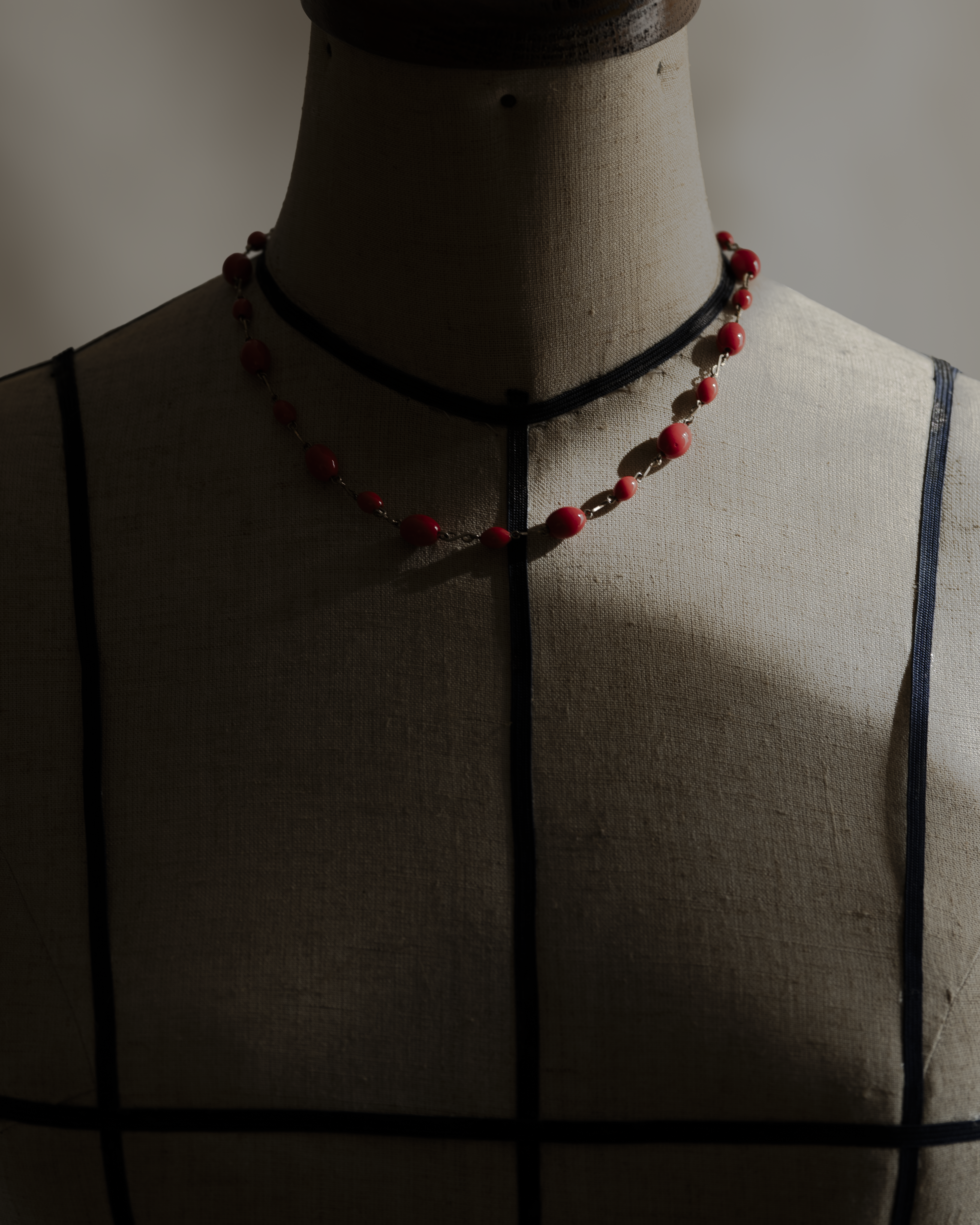 Red Berry Glass Necklace