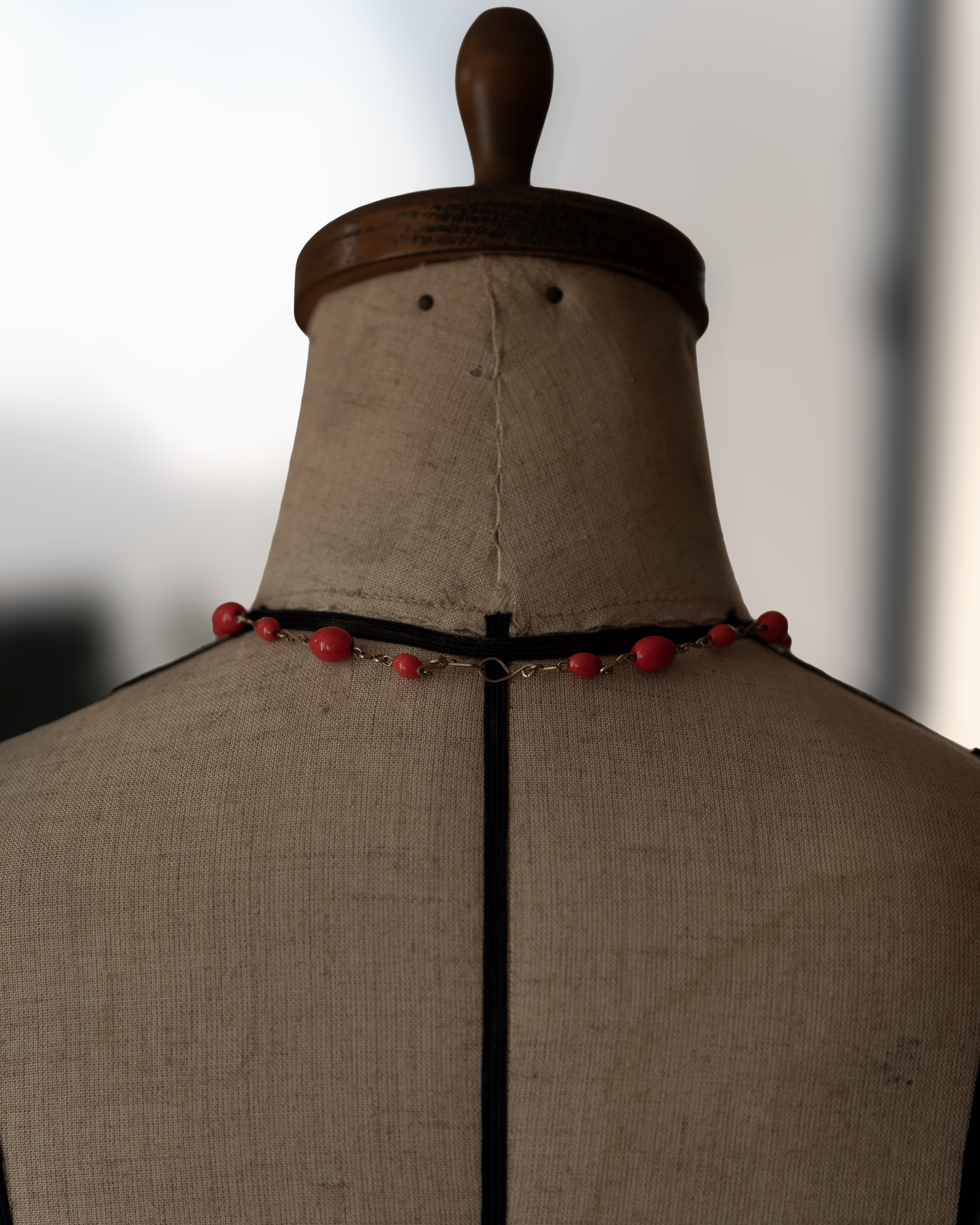 Red Berry Glass Necklace