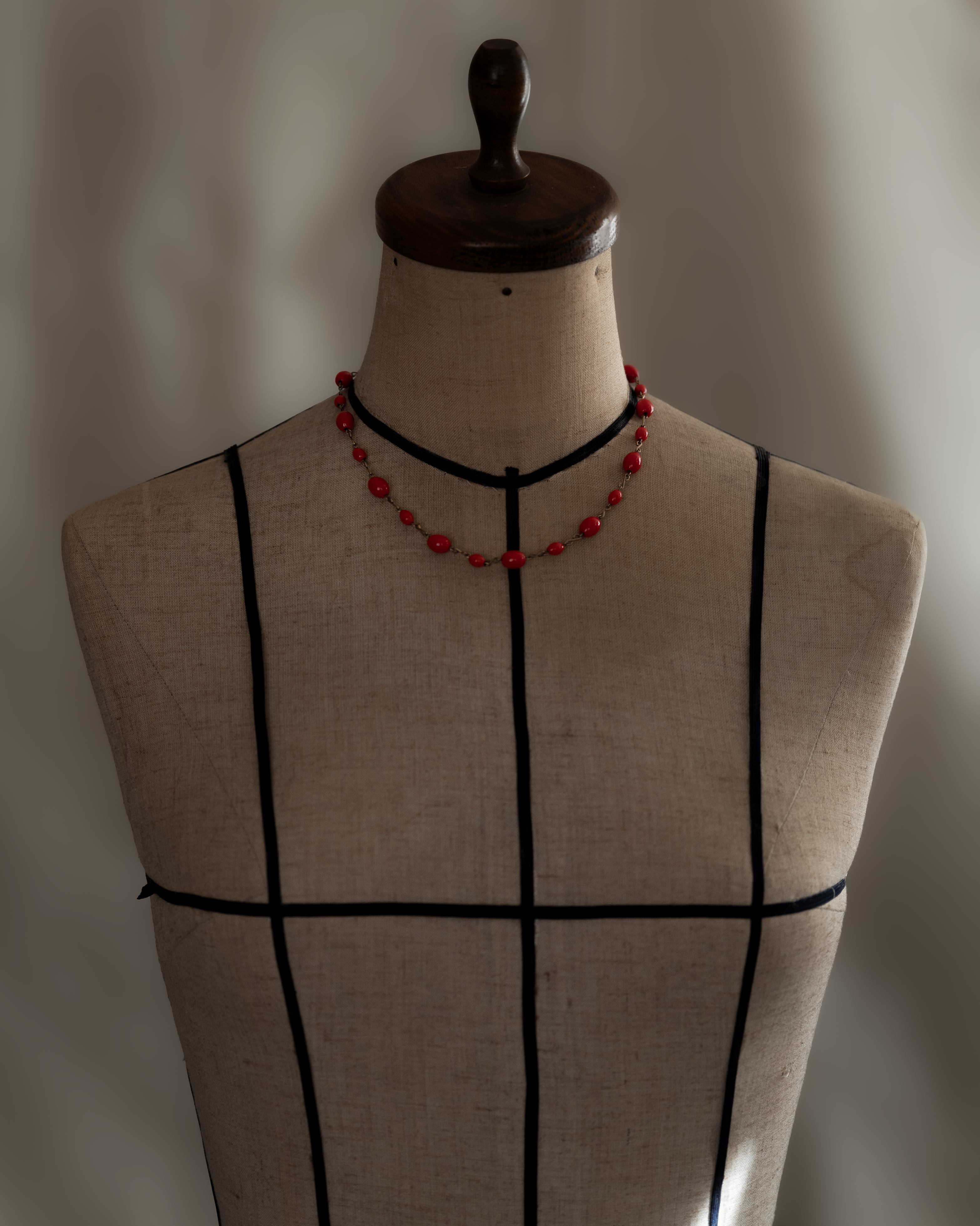 Red Berry Glass Necklace